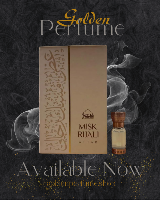 Dukhni Misk Rijali Attar | Soft Silky White Musk | Authentic Arabic Fragrance Oil | 100% Pure, Alcohol-Free, Halal | 1 bottle x 6ml